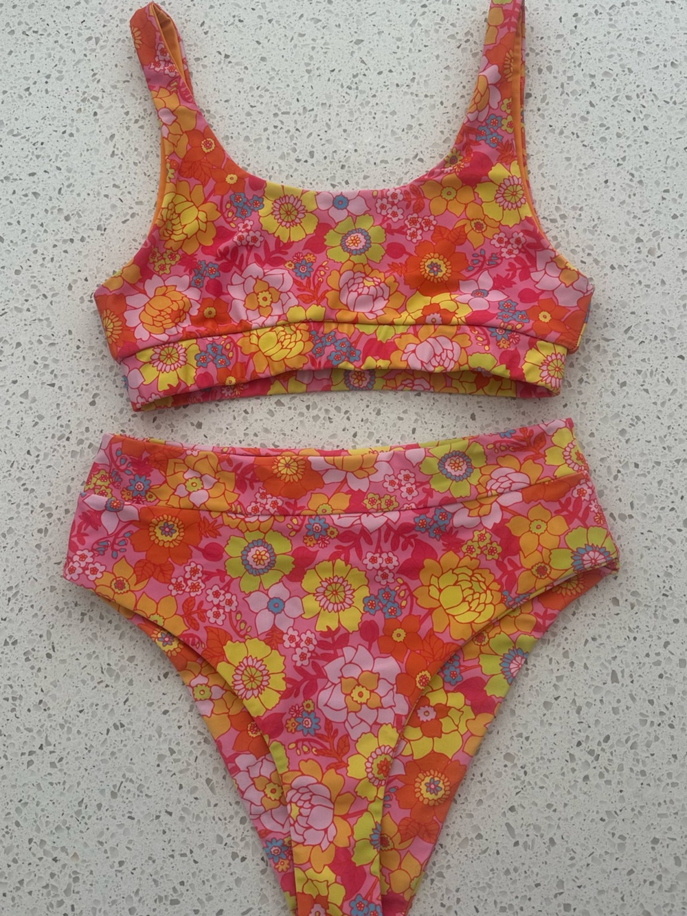 Kulani Kini Retro Floral Print Bikini